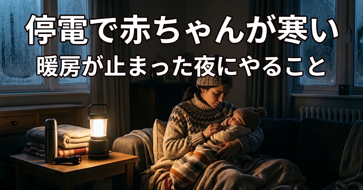 停電で赤ちゃんが寒い　暖房が止まった夜にやること