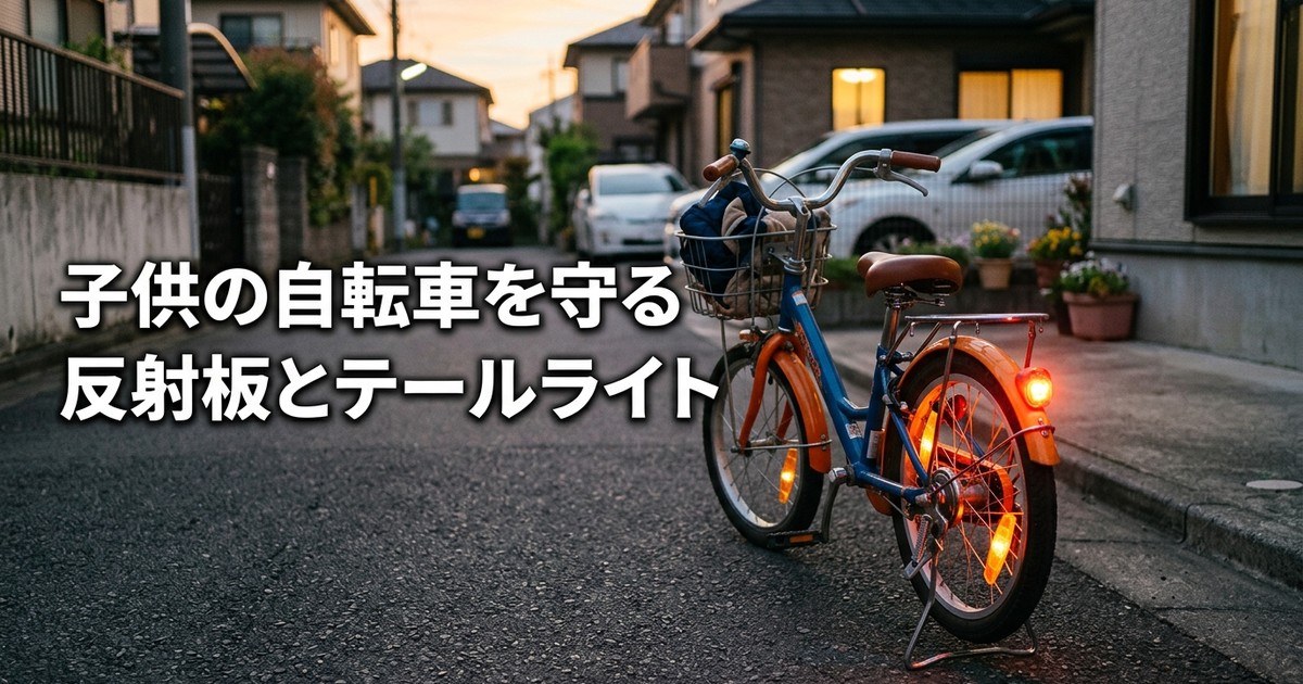 子供の自転車を守る2つのアイテム｜スポークリフレクター＆テールライトの選び方