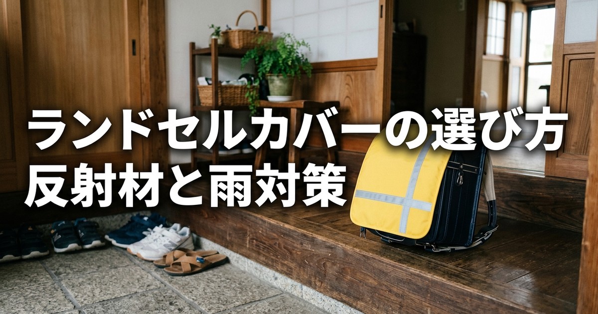 ランドセルカバーおすすめ3選【2026年】反射材付き・雨対策・交通安全を高める選び方