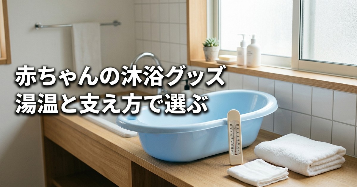 赤ちゃん沐浴安全グッズおすすめ3選【2026年】お風呂温度計・バスネット