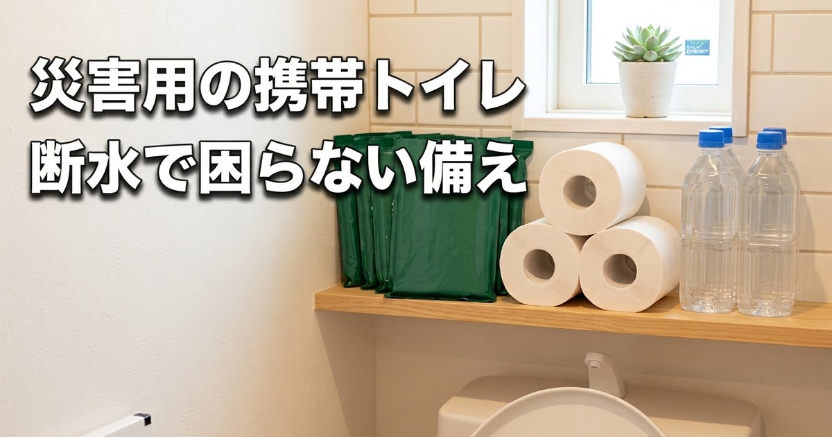 災害用の携帯トイレ・簡易トイレ｜断水で子供と困らない選び方と使い方【2026年】