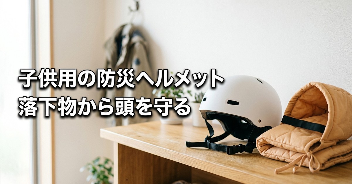子供用の防災ヘルメットの選び方｜地震の落下物から頭を守る。防災ずきんとの違いも【2026年】