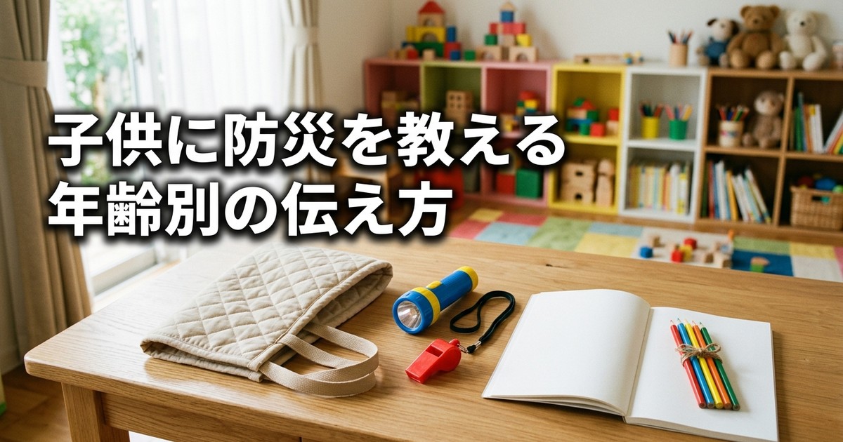 子供に地震・防災を教える｜年齢別「地震が来たらどうする」の伝え方と家族の約束【2026年】