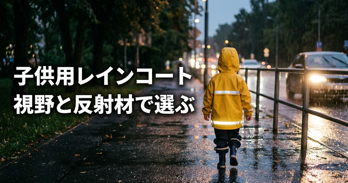 子供用レインコート おすすめ2選【2026年】耐水圧・フード視野・反射材で選ぶ梅雨の安全設計