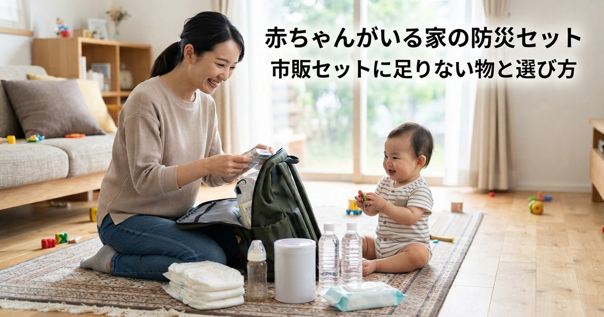赤ちゃん・子供がいる家の防災セットおすすめ｜市販セットに「足りない物」と選び方【2026年】